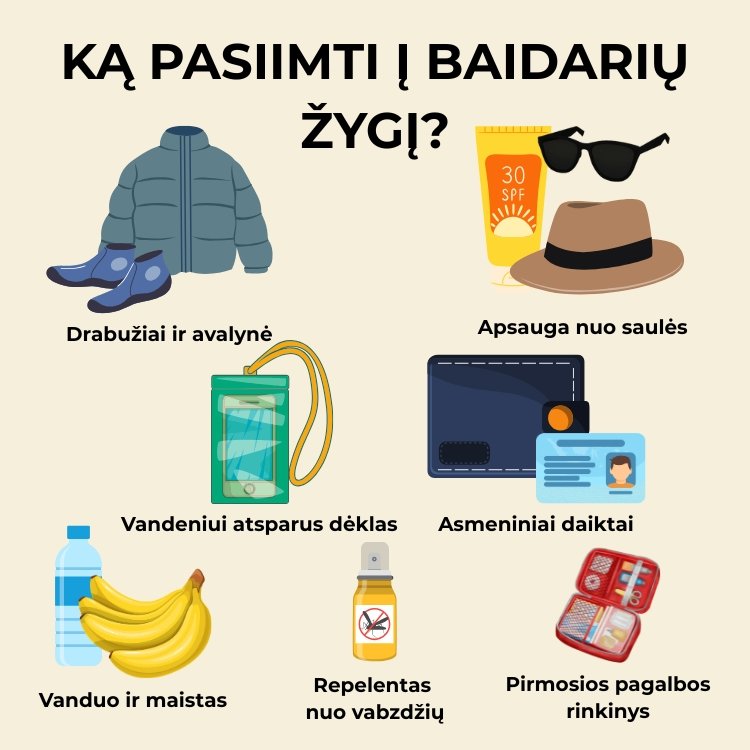 Ką pasiimti į baidarių žygį Vilniuje– sąrašas pradedantiesiems